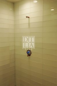 Malibu shower enclosure glass tile