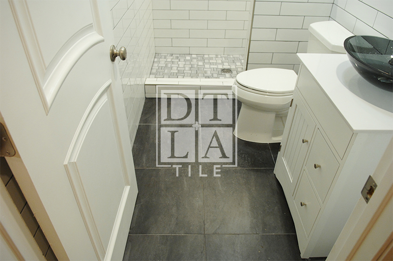 Tile installation in Compton bathroom