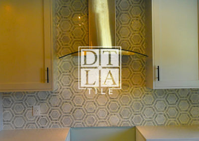 Los Angeles Marble Hexagon Kitchen Backsplash