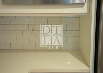 Kitchen Backsplash Tile Installation with Epoxy Grout