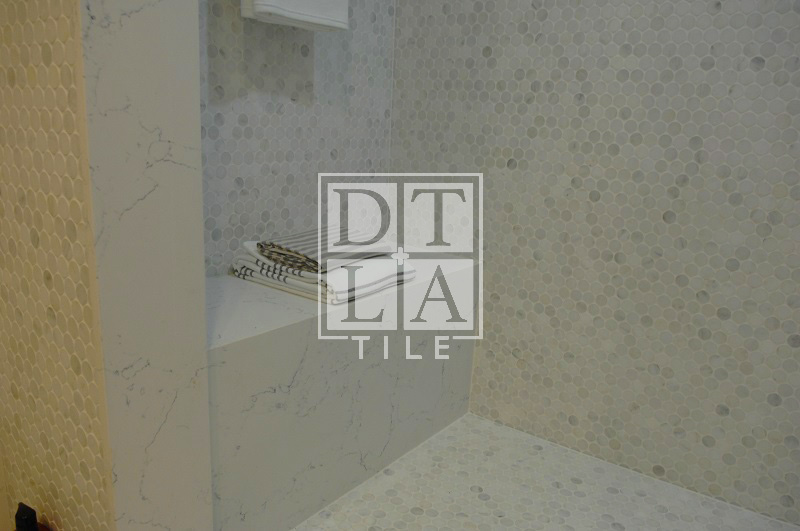 Shower Wall Penny Round Tiles La Habra 90631