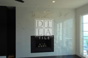 Fireplace Wall using Porcelanosa Tiles