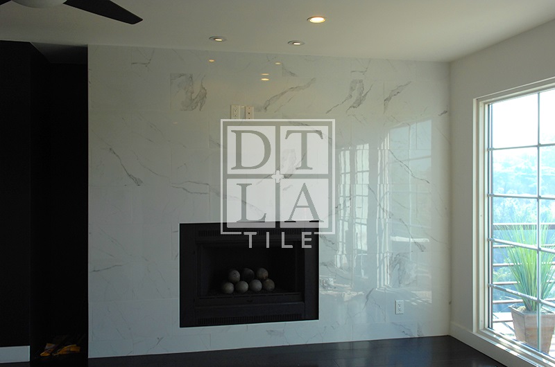 Woodland Hills Fireplace Tile Installation 91364