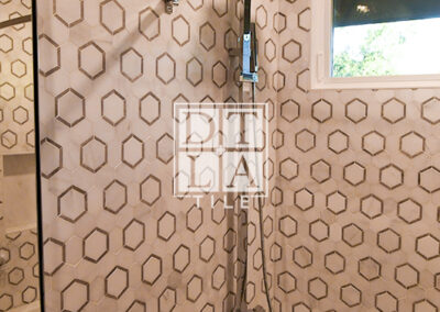 Bathroom Remodeling using Hexagon Marble Mosaic Tile 91010