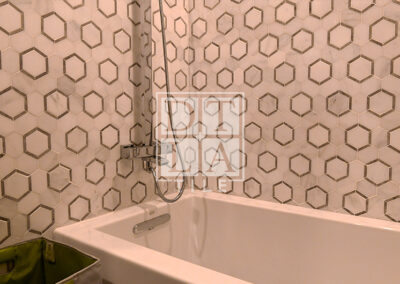 Bathroom Tub Enclosure and Wall Tiles 91010