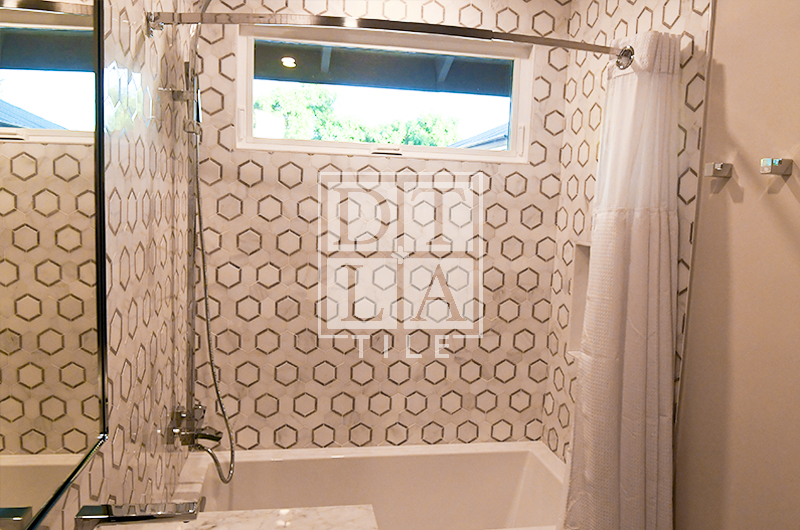 Shower wall tile installation in Duarte