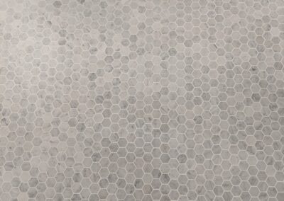 2" Marble Mosaic Hexagon Tiles with Epoxy Grout